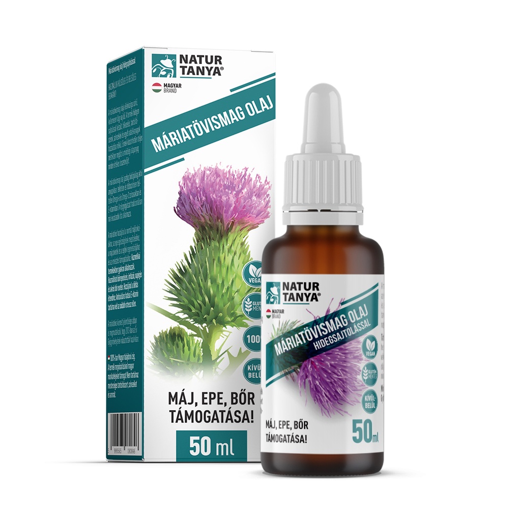 Natur Tanya® 100% Máriatövismag Olaj Hidegsajtolással 50 Ml