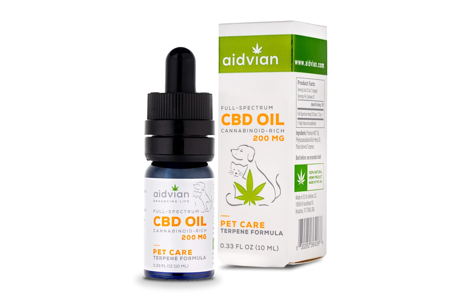 [Aid-006] Aidvian Full Spectrum CBD Olaj Pet Care 200 mg 10 ml