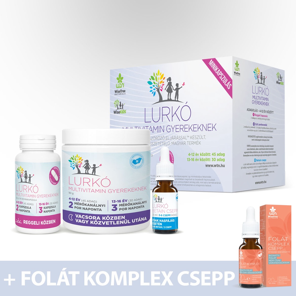 WTN Lurkó Multivitamin Gyerekeknek minikapszulás