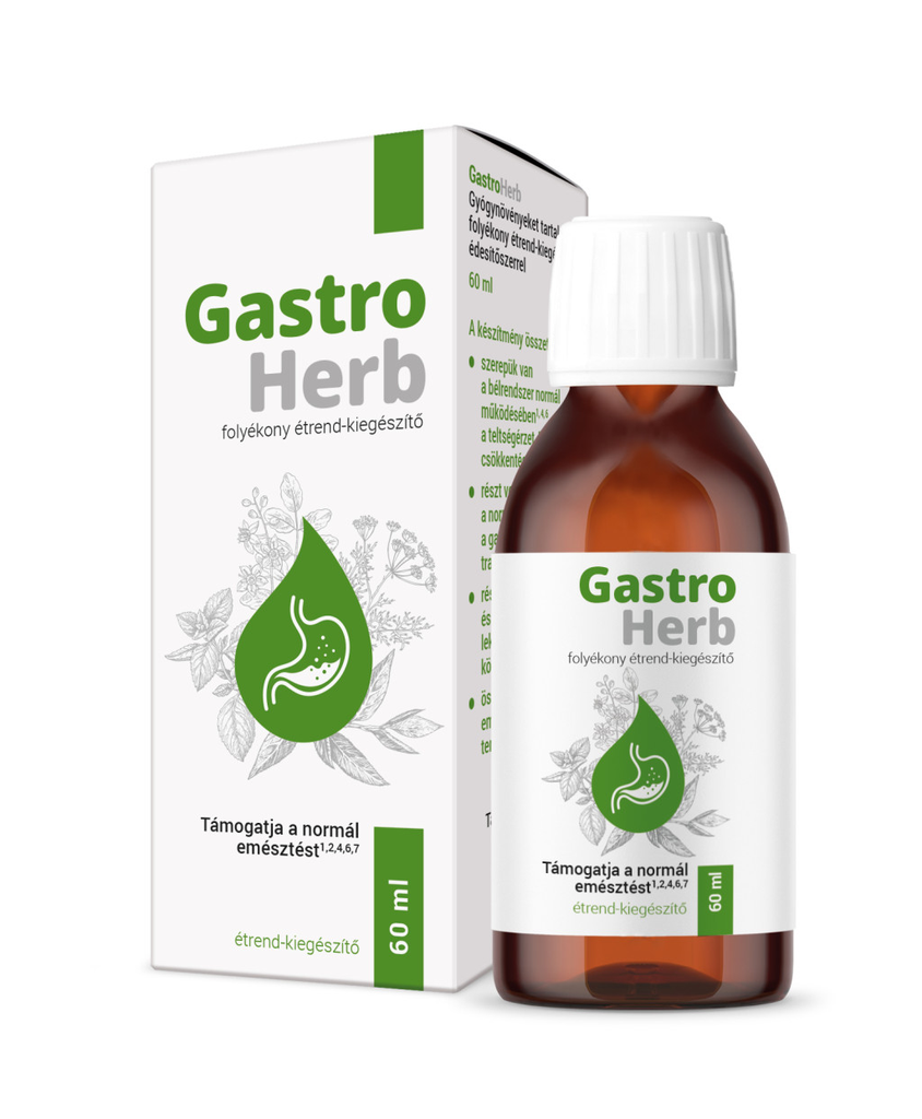 Gastroherb folyékony étrend-kiegészítő 60 ml