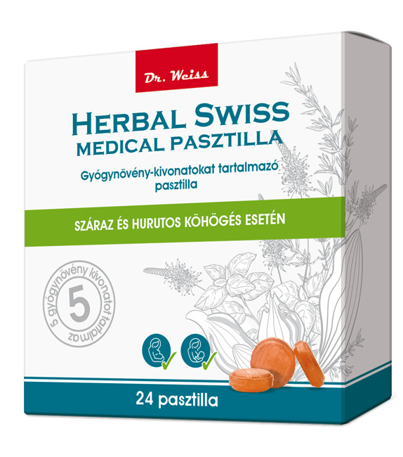 Herbal Swiss Medical pasztilla 24x