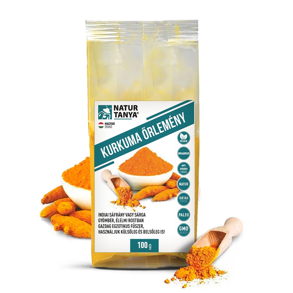 [Tany-10149] Natur Tanya® Kurkuma Őrlemény (indiai Sáfrány, Sárga Gyömbér)