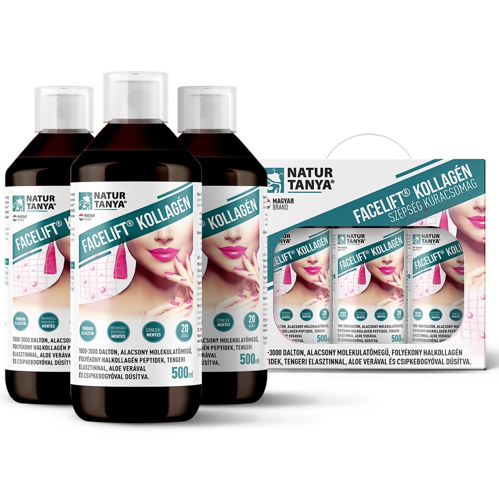 [Tany-10655] Natur Tanya® Facelift® Kollagén 60 Napos Szépség Kúracsomag