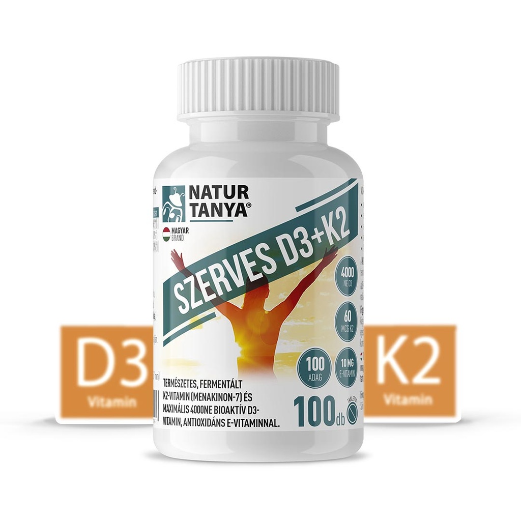 [Tany-10661] Natur Tanya® Szerves D3 És K2-vitami