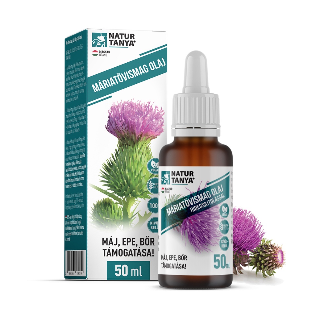 [Tany-11101] Natur Tanya® 100% Máriatövismag Olaj Hidegsajtolással 50 Ml