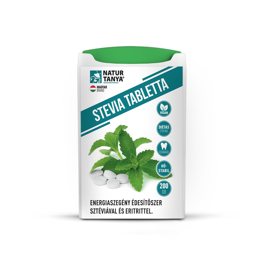 [Tany-11256] Natur Tanya® Stevia Tabletta (édesfű, Jázminpakóca). Energiaszegény Édesítőszer Sztéviával És Eritritte